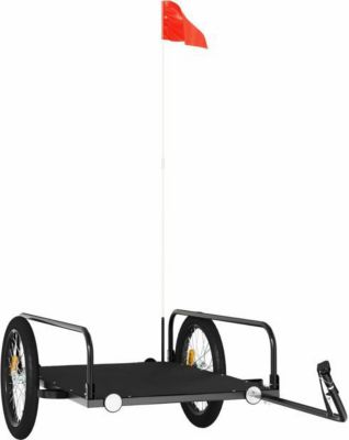Remorque VIDAXL Fer 135 x 70 x 37 cm Noir