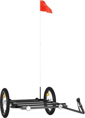 Remorque VIDAXL Fer 126 x 63 x 34 cm Noir