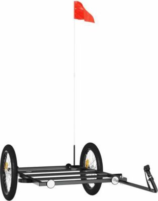 Remorque VIDAXL Fer 135 x 68 x 37 cm Noir