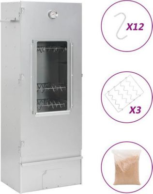 Grille barbecue VIDAXL Acier 44.5 x 29 x 110 cm Argent