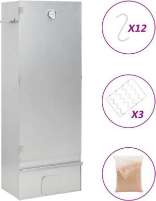 Grille barbecue VIDAXL Acier 44.5 x 29 x 110 cm Argent