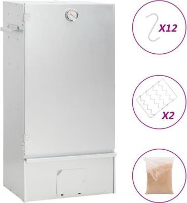 Grille barbecue VIDAXL Acier 44.5 x 29 x 83 cm Argent