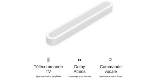 Barre de son SONOS Beam Ultra Blanc