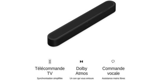 Barre de son SONOS Beam Ultra noir
