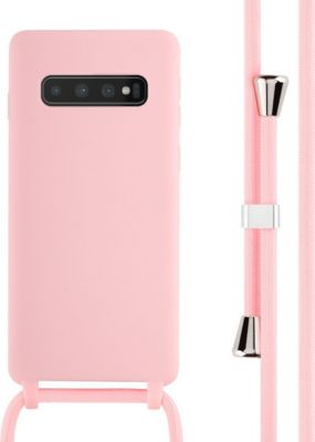 Coque avec cordon IMOSHION pour Samsung Galaxy S10 - Rose