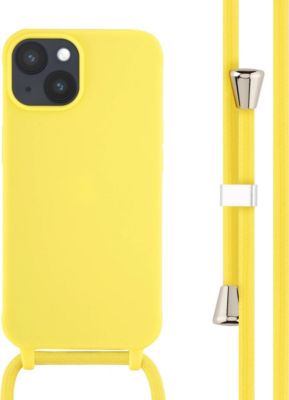 Coque avec cordon IMOSHION pour Apple iPhone 14 - Jaune
