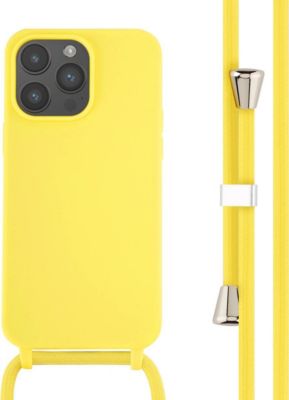 Coque avec cordon IMOSHION pour Apple iPhone 14 Pro Max - Jaune