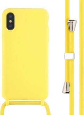 Coque avec cordon IMOSHION pour Apple iPhone X / Xs - Jaune