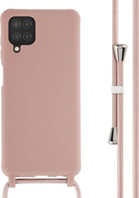 Coque avec cordon IMOSHION pour Samsung Galaxy A12 - Sand Pink