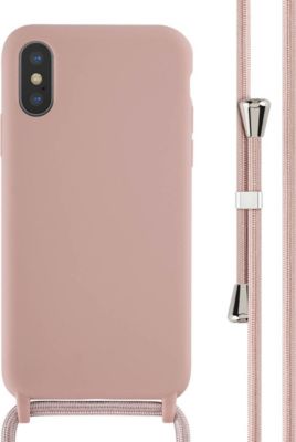 Coque avec cordon IMOSHION pour Apple iPhone X / Xs - Sand Pink