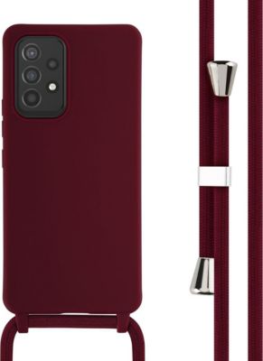 Coque avec cordon IMOSHION pour Samsung Galaxy A53 - Rouge foncé