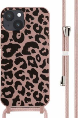 Coque avec cordon IMOSHION pour Apple iPhone 14 - Animal Pink