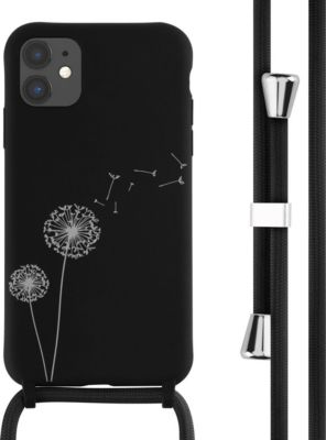 Coque avec cordon IMOSHION pour Apple iPhone 11 - Dandelion Black