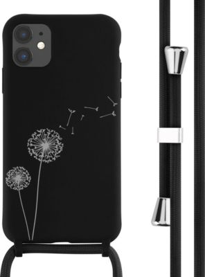 Coque avec cordon IMOSHION pour Apple iPhone 11 - Dandelion Black