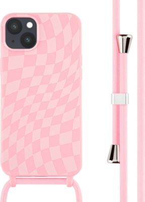 Coque avec cordon IMOSHION pour Apple iPhone 14 Plus - Retro Pink