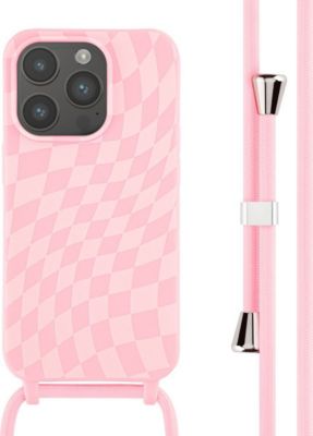 Coque avec cordon IMOSHION pour Apple iPhone 14 Pro - Retro Pink