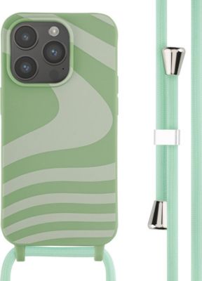 Coque avec cordon IMOSHION pour Apple iPhone 14 Pro - Retro Green