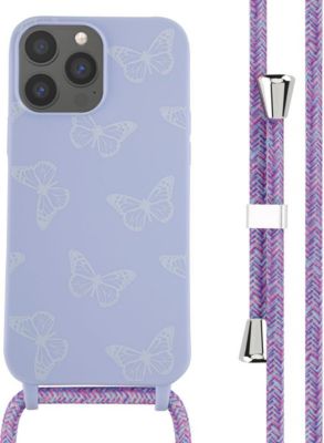 Coque avec cordon IMOSHION pour Apple iPhone 13 Pro Max - Butterfly