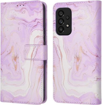 Coque étui IMOSHION pour Samsung Galaxy A53 - Purple Marble