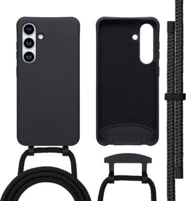 Coque avec cordon IMOSHION pour Samsung Galaxy S25 / S24 - Noir