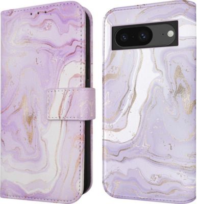 Coque étui IMOSHION pour Google Pixel 8a - Purple Marble