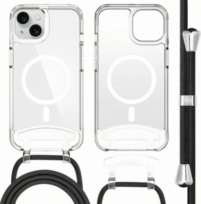 Coque avec cordon IMOSHION pour Apple iPhone 15 - Transparent