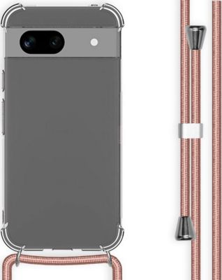 Coque avec cordon IMOSHION pour Google Pixel 8a - Rose Doré