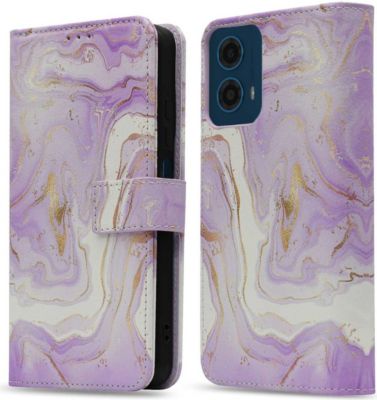 Coque étui IMOSHION pour Motorola Moto G34 - Purple Marble Coque étui IMOSHION pour Motorola Moto G34 - Purple Marble