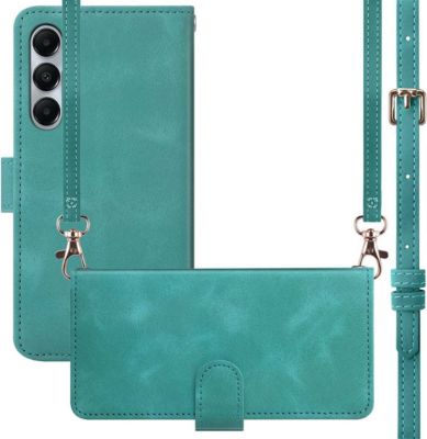 Etui avec cordon IMOSHION pour Samsung Galaxy A35 - Turquoise