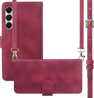 Etui avec cordon IMOSHION pour Samsung Galaxy A55 - Rouge