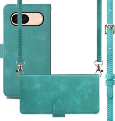 Etui avec cordon IMOSHION pour Google Pixel 8a - Turquoise