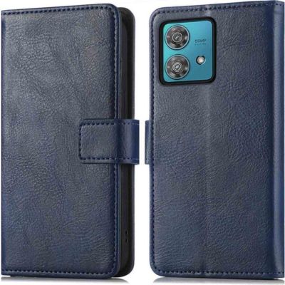 Coque étui IMOSHION pour Motorola Moto G84 - Bleu foncé