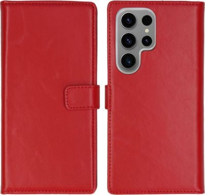 Coque étui SELENCIA pour Samsung Galaxy S24 Ultra - Rouge