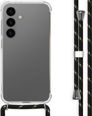 Coque avec cordon IMOSHION pour Samsung Galaxy S24 - Noir & Doré