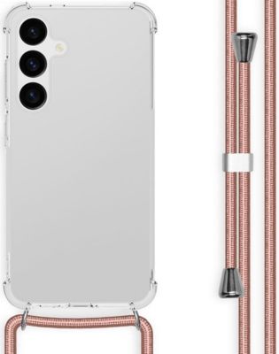 Coque avec cordon IMOSHION pour Samsung Galaxy S24 Plus - Rose Doré