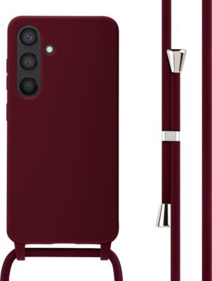 Coque avec cordon IMOSHION pour Samsung Galaxy S24 - Rouge foncé