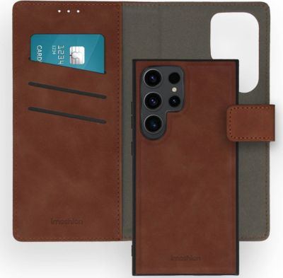 Coque étui IMOSHION pour Samsung Galaxy S24 Ultra - Marron