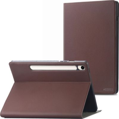 Etui ACCEZZ pour Samsung Galaxy Tab S10 FE  - Marron