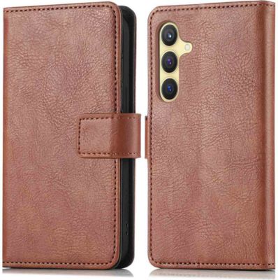 Coque étui IMOSHION pour Samsung Galaxy S24 Plus - Marron