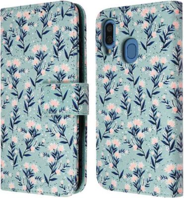 Coque étui IMOSHION pour Samsung Galaxy A40 - Blue Flowers Coque étui IMOSHION pour Samsung Galaxy A40 - Blue Flowers