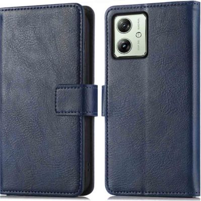 Coque étui IMOSHION pour Motorola Moto G54 - Bleu foncé