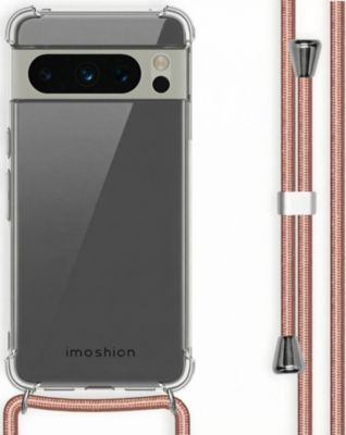 Coque avec cordon IMOSHION pour Google Pixel 8 Pro - Rose Doré