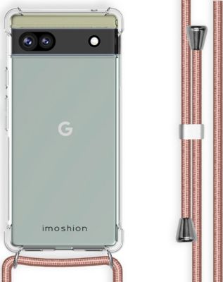 Coque avec cordon IMOSHION pour Google Pixel 6a - Rose Doré