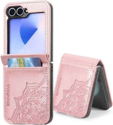 Coque étui IMOSHION pour Samsung Galaxy Z Flip 5 - Rose Doré