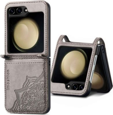 Coque étui IMOSHION pour Samsung Galaxy Z Flip 5 - Gris Coque étui IMOSHION pour Samsung Galaxy Z Flip 5 - Gris