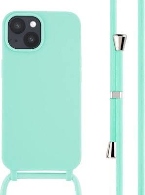 Coque avec cordon IMOSHION pour Apple iPhone 15 - Vert menthe