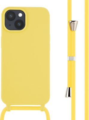 Coque avec cordon IMOSHION pour Apple iPhone 15 - Jaune