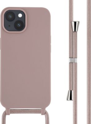 Coque avec cordon IMOSHION pour Apple iPhone 15 - Sand Pink