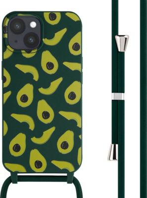 Coque avec cordon IMOSHION pour Apple iPhone 15 - Avocado Green
