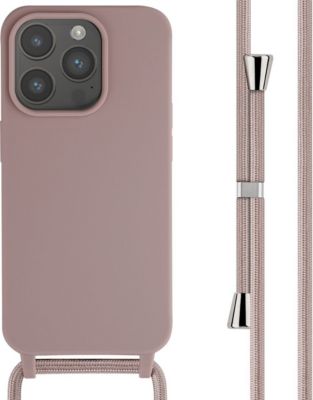 Coque avec cordon IMOSHION pour Apple iPhone 15 Pro - Sand Pink